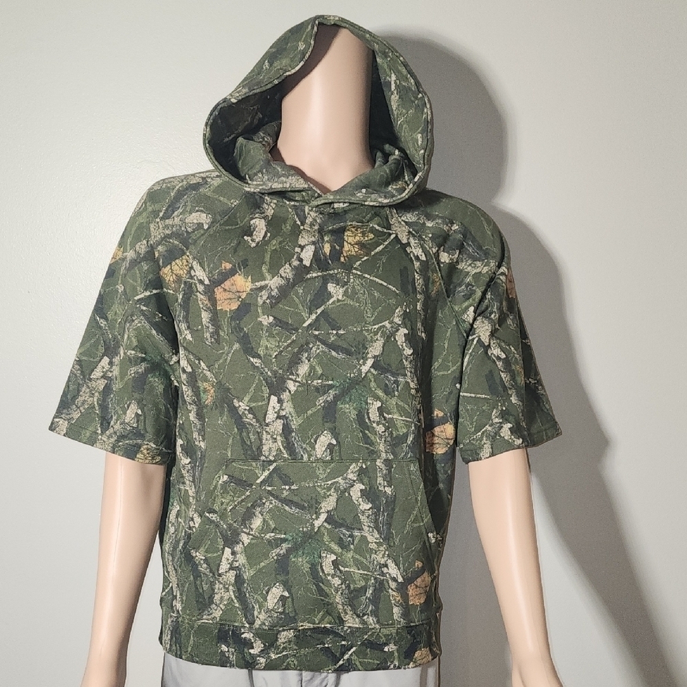 No Boundaries Green Camouflage Hoodie